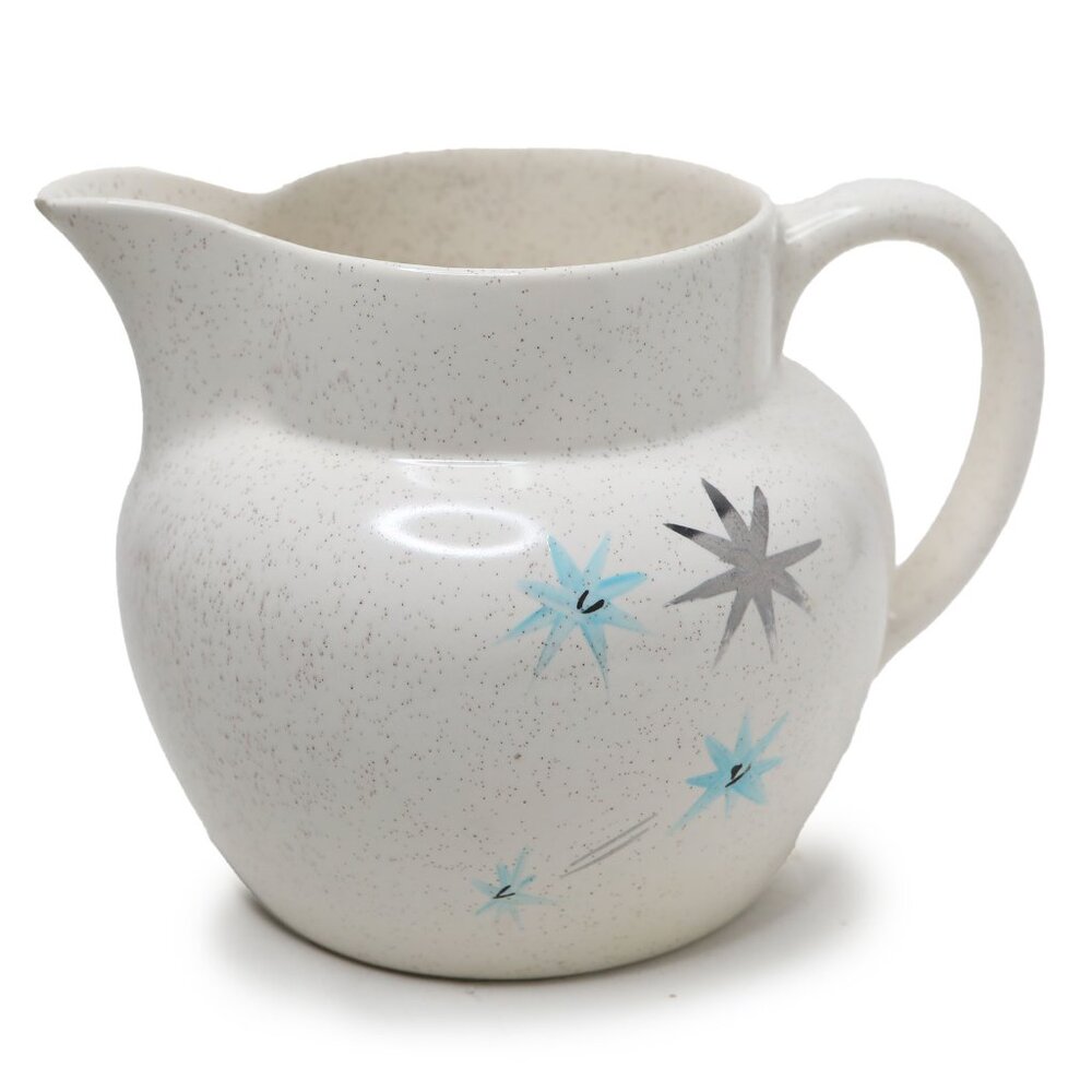 VINTAGE Myott’s Safari Silent Night Pattern Atomic Starburst Ceramic Jug Pitcher